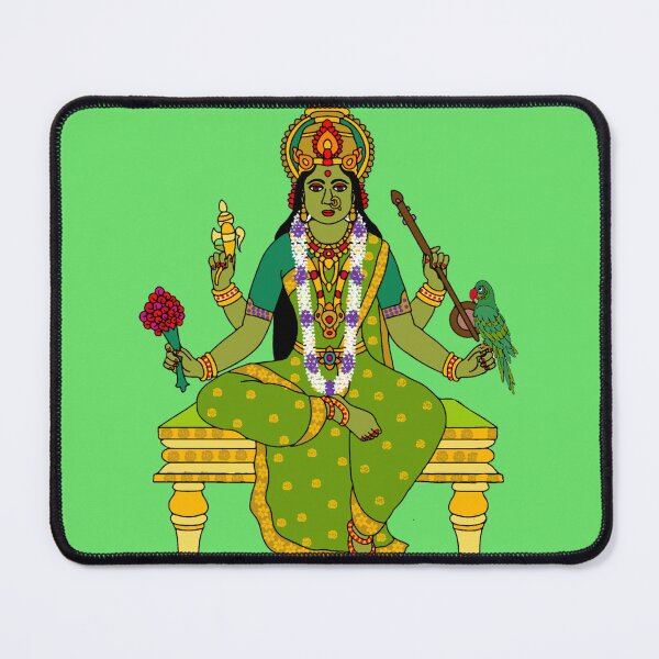 Item preview, Goddess Matangi | Divine Wisdom Devi | Tantric Saraswati Form Art designed and sold by Harshit_Digital_Arts.