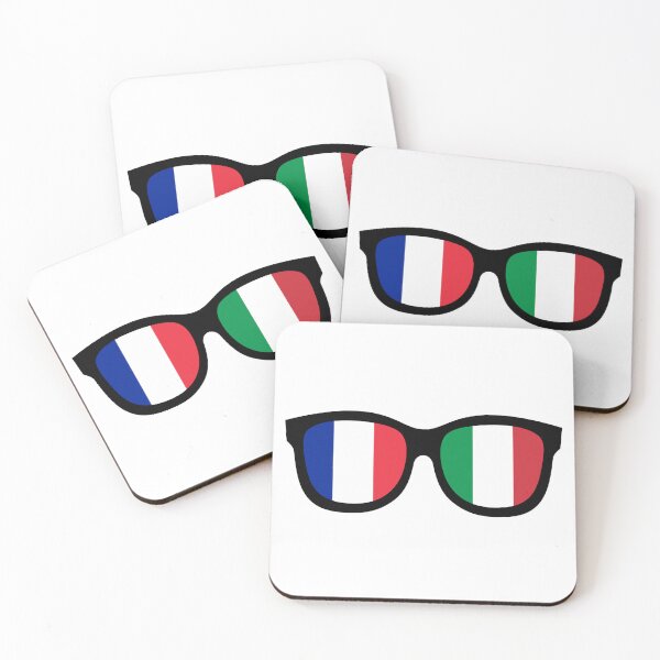 Item preview, France + Italy Glasses | Dual Flag Sunglasses Design designed and sold by wackyartwork.