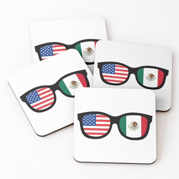 Item preview, USA + Mexico Glasses | Dual Flag Sunglasses Design designed and sold by wackyartwork.