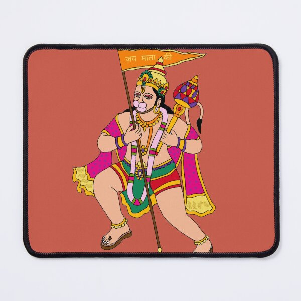 Item preview, Hanuman with Flag | Victory Symbol of Devotion | Lord Hanuman Artwork designed and sold by Harshit_Digital_Arts.