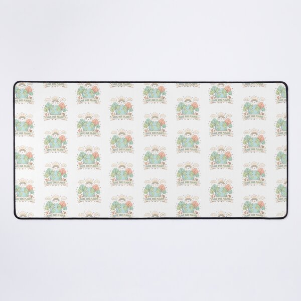 Item preview, Kawaii Save Our Planet | Cute Earth Hugging Trees Pastel Eco Illustration designed and sold by RainbowandNoon.