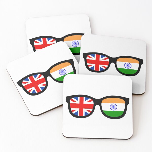 Item preview, UK + India Glasses | Dual Flag Sunglasses Design designed and sold by wackyartwork.