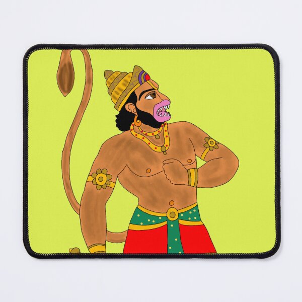 Item preview, Lord Hanuman Roar | Powerful Bajrang Bali Energy | Devotional Strength Art designed and sold by Harshit_Digital_Arts.