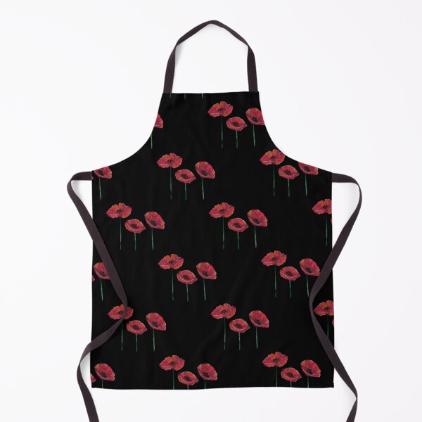 Item preview, Trio of Red Poppies on Black - Anzac Day - Remembrance Day designed and sold by piptompatternco.