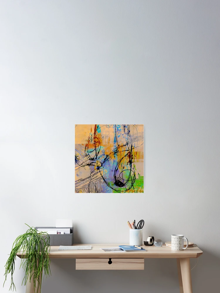 Thumbnail 2 of 3, Poster, Abstract Splashes designed and sold by ViaARTfactory.