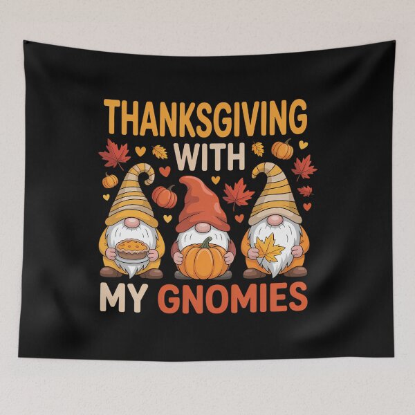 Artikelvorschau, Thanksgiving With My Gnomies Happy Thanksgiving Gnome Fall entworfen und verkauft von Idarmotar.