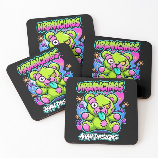Item preview, Urban Chaos – Neon Urban Bear / Ahau Designs designed and sold by Ahau Designs.