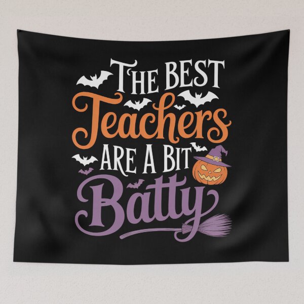 Item preview, The Best Teachers Are A Bit Batty Teacher Bat Halloween designed and sold by Idarmotar.