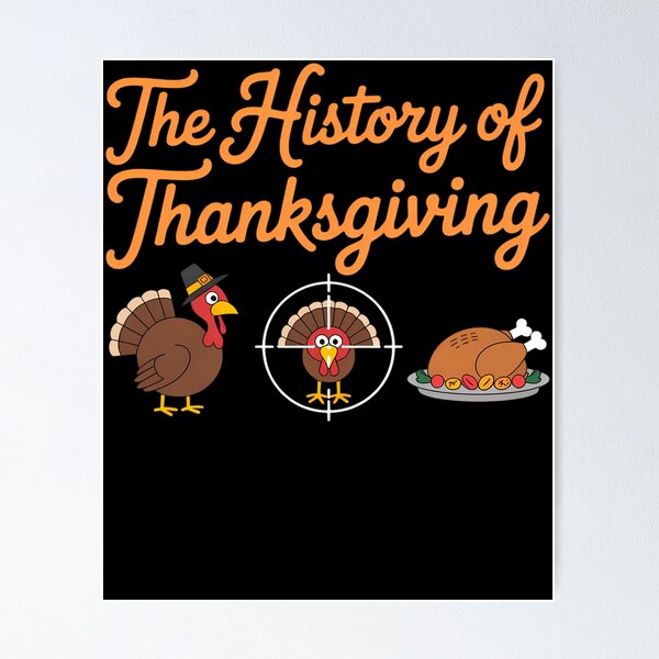 Artikelvorschau, The History of Thanksgiving Day Pilgrim Boys Girls Turkey entworfen und verkauft von Idarmotar.