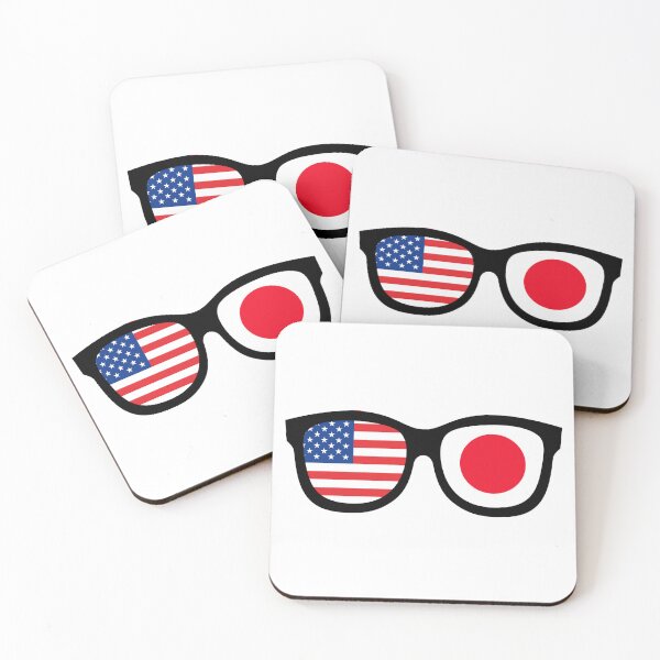 Item preview, USA + Japan Glasses | Dual Flag Sunglasses Design designed and sold by wackyartwork.