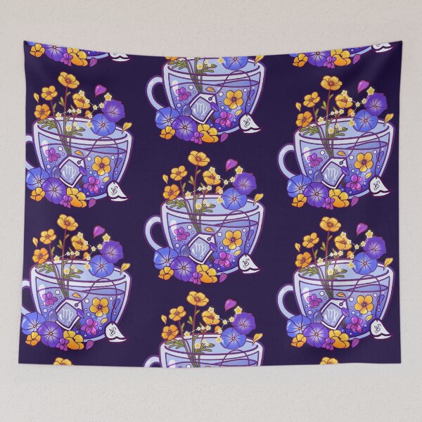 Item preview, Virgo Zodiac Teacup designed and sold by heysoleilart.