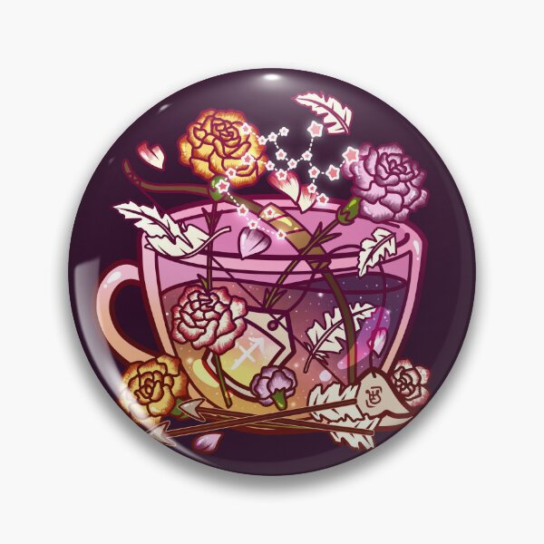Item preview, Sagittarius Zodiac Teacup designed and sold by heysoleilart.