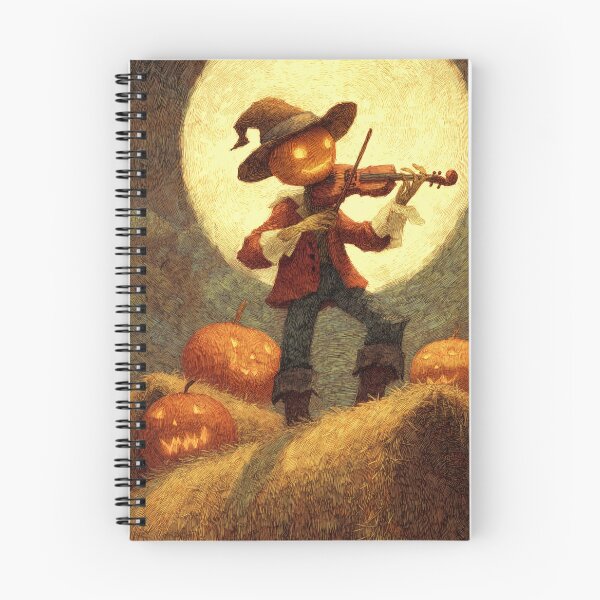 Item preview, Pumpkin Fiddler under the Harvest Moon designed and sold by ArgentoArt.