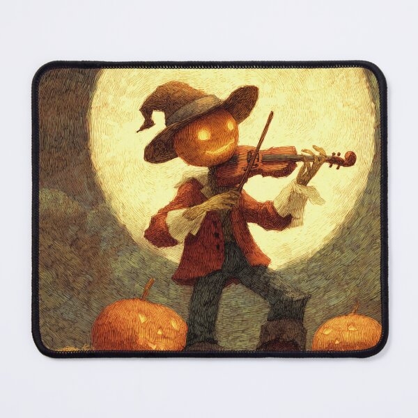 Item preview, Pumpkin Fiddler under the Harvest Moon designed and sold by ArgentoArt.