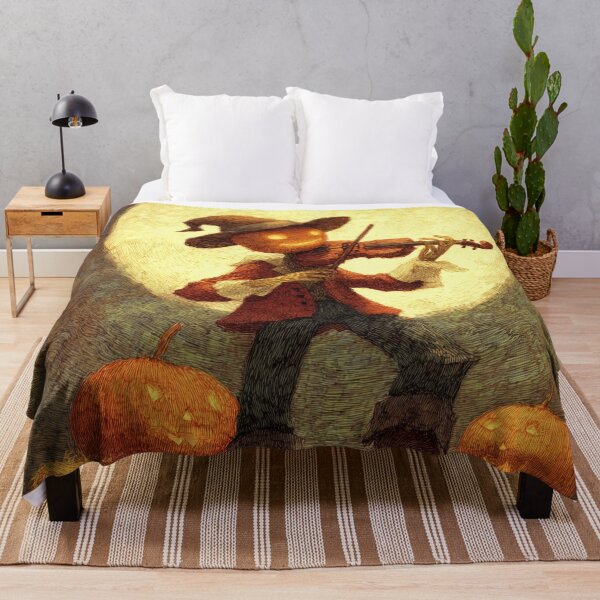 Item preview, Pumpkin Fiddler under the Harvest Moon designed and sold by ArgentoArt.