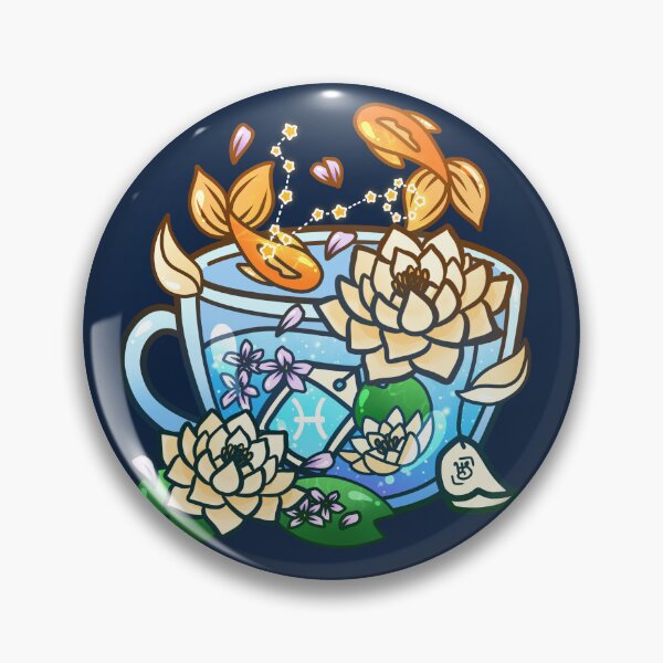 Item preview, Pisces Zodiac Teacup designed and sold by heysoleilart.