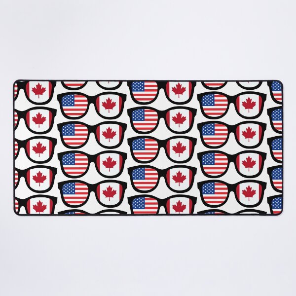 Item preview, USA + Canada Glasses | Dual Flag Sunglasses Design designed and sold by wackyartwork.