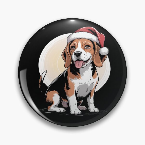 Item preview, Beagle dog christmas santa holiday designed and sold by VladoZork.