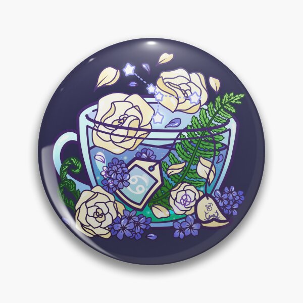 Item preview, Cancer Zodiac Teacup designed and sold by heysoleilart.
