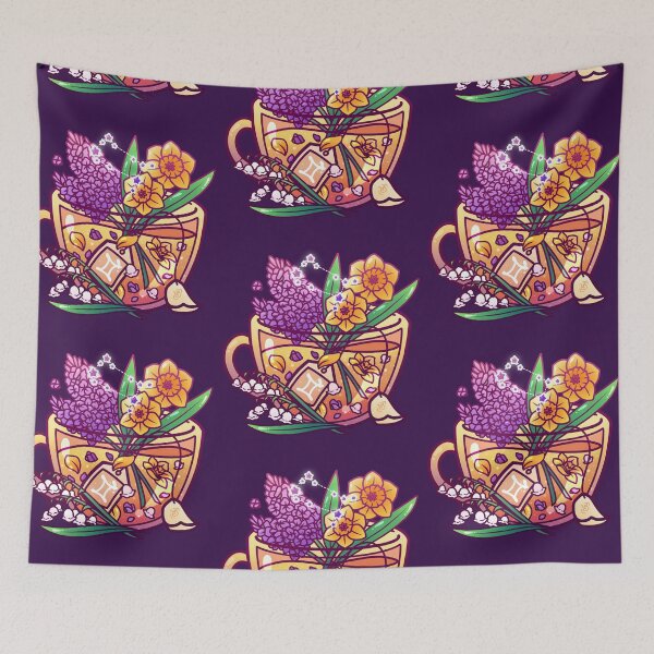 Item preview, Gemini Zodiac Teacup designed and sold by heysoleilart.