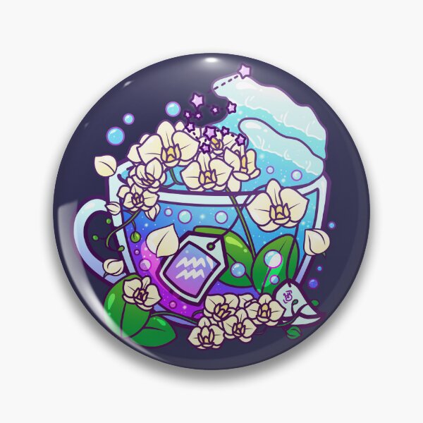 Item preview, Aquarius Zodiac Teacup designed and sold by heysoleilart.