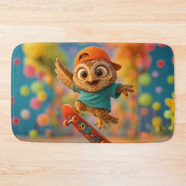 Item preview, Skater Burrowing Owl designed and sold by Sillytoe.