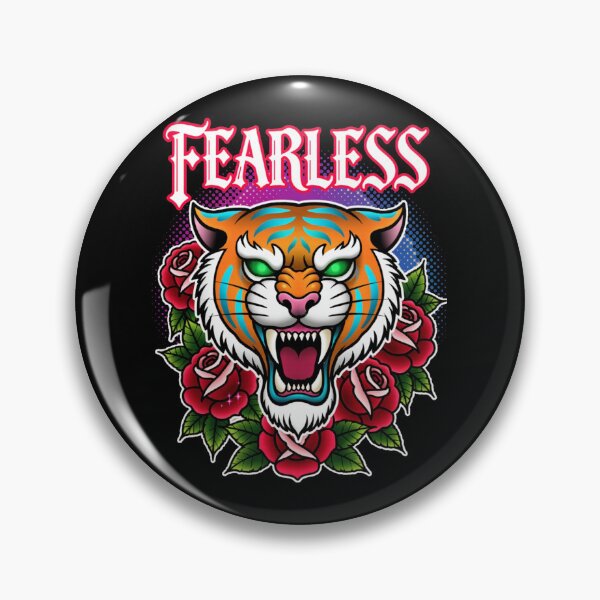 Item preview, Fearless – Tiger and Neon Roses / Ahau Designs designed and sold by Ahau Designs.