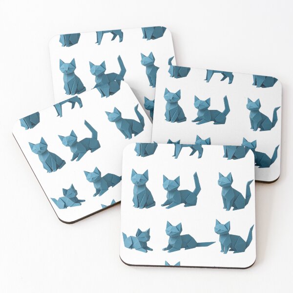 Item preview, Origami Cats – Minimalist Geometric Paper Art ? designed and sold by YumiStories Shop.