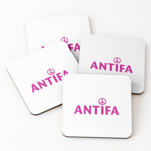 Item preview, ANTIFA NAME WITH PEACE SIGN in Magenta designed and sold by Duncan Bullock.