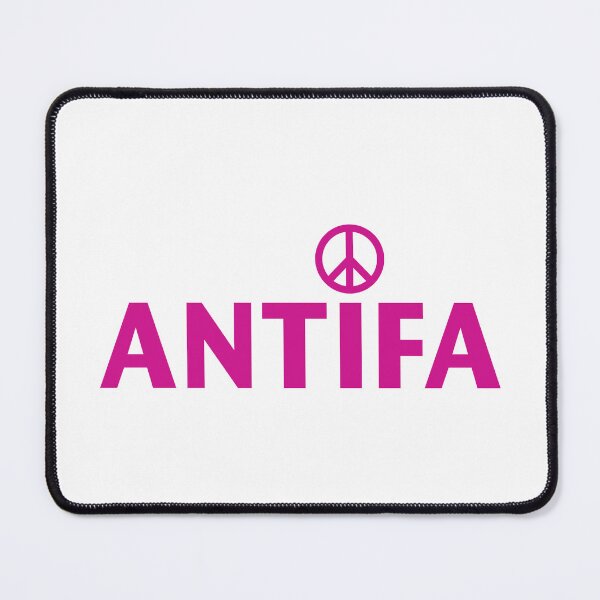 Item preview, ANTIFA NAME WITH PEACE SIGN in Magenta designed and sold by Duncan Bullock.