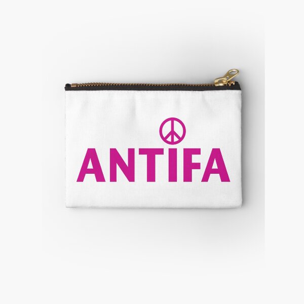 Item preview, ANTIFA NAME WITH PEACE SIGN in Magenta designed and sold by Duncan Bullock.
