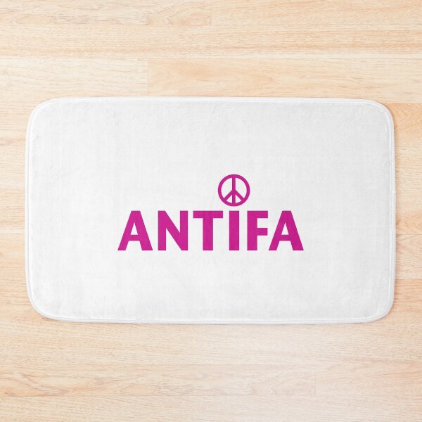 Item preview, ANTIFA NAME WITH PEACE SIGN in Magenta designed and sold by Duncan Bullock.