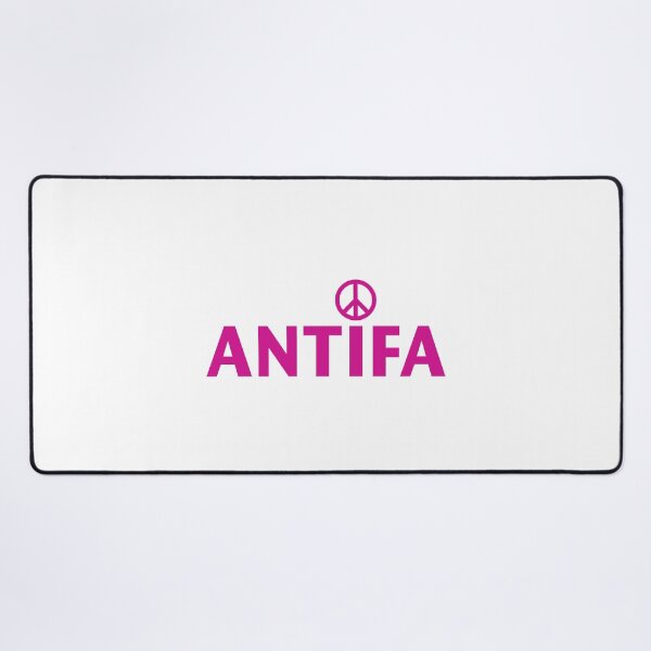 Item preview, ANTIFA NAME WITH PEACE SIGN in Magenta designed and sold by Duncan Bullock.