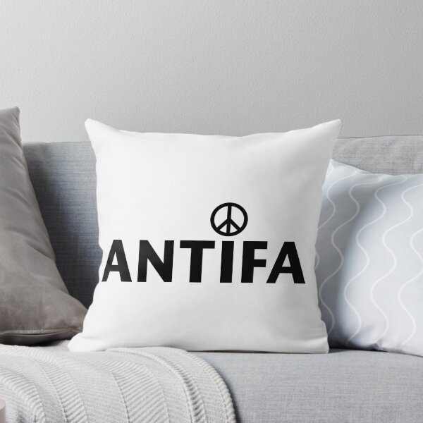 Item preview, ANTIFA NAME WITH PEACE SIGN in Black designed and sold by Duncan Bullock.