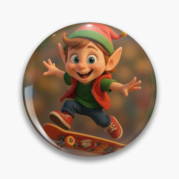 Item preview, Skater Christmas Elf Boy designed and sold by Sillytoe.