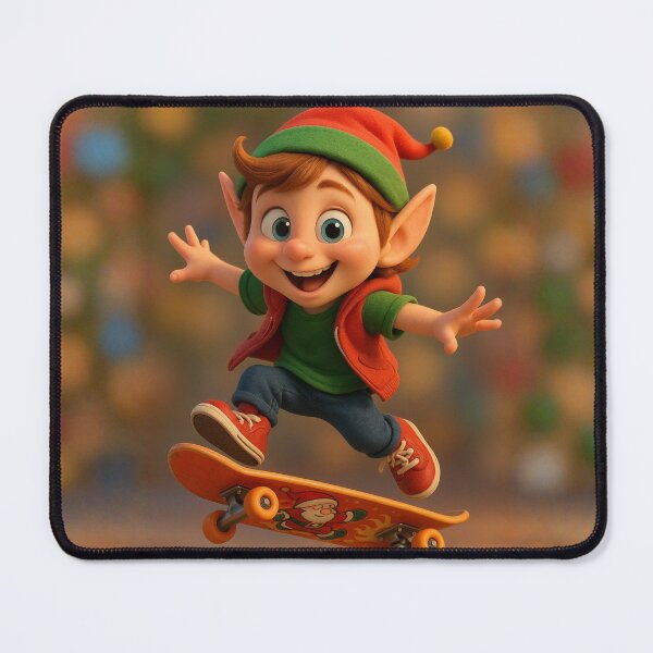 Item preview, Skater Christmas Elf Boy designed and sold by Sillytoe.
