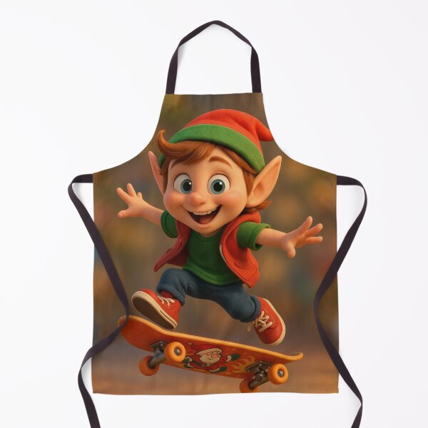 Item preview, Skater Christmas Elf Boy designed and sold by Sillytoe.