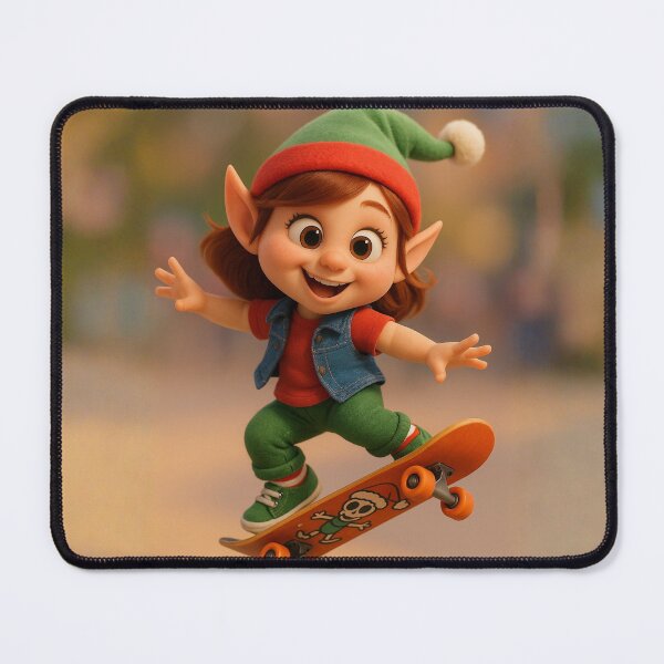 Item preview, Skater Christmas Elf Girl designed and sold by Sillytoe.