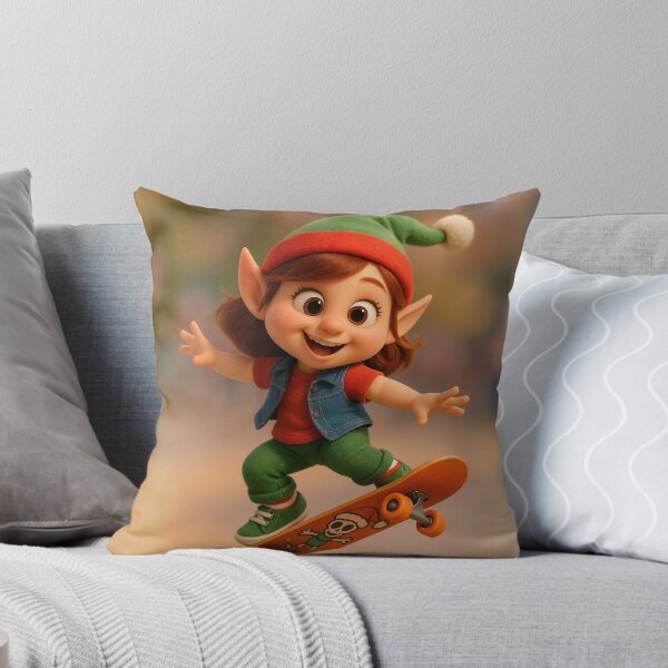 Item preview, Skater Christmas Elf Girl designed and sold by Sillytoe.