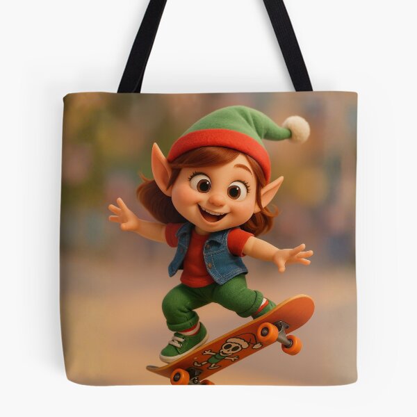 Item preview, Skater Christmas Elf Girl designed and sold by Sillytoe.