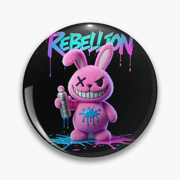 Item preview, Rebellion – Neon Rebel Bunny / Ahau Designs designed and sold by Ahau Designs.