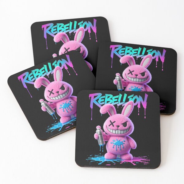 Item preview, Rebellion – Neon Rebel Bunny / Ahau Designs designed and sold by Ahau Designs.