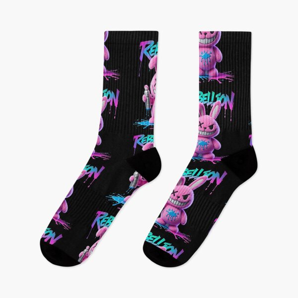 Item preview, Rebellion – Neon Rebel Bunny / Ahau Designs designed and sold by Ahau Designs.