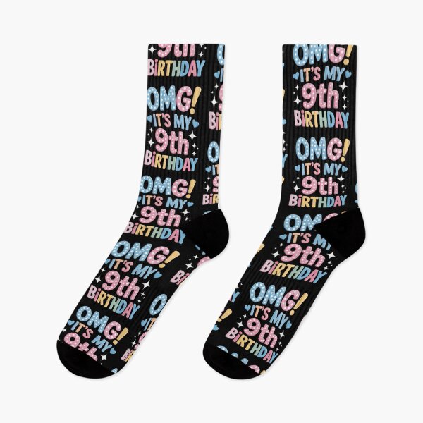 Item preview, OMG! It's My 9th Birthday Polka Dot Celebration designed and sold by Gogetgiggles.