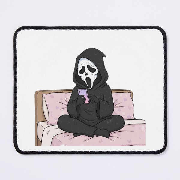 Item preview, Scream love heart meme movie ghostface ghost face parody weird love pink designed and sold by CheeseBlueprint.