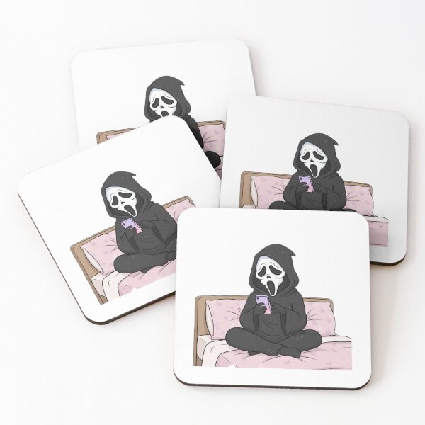 Item preview, Scream love heart meme movie ghostface ghost face parody weird love pink designed and sold by CheeseBlueprint.