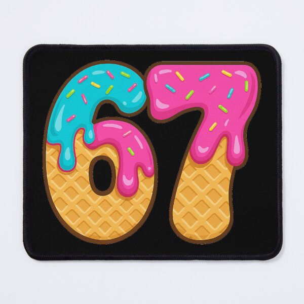 Item preview, 67 Six Seven Ice Cream Drip Softball Baseball designed and sold by IYCRT.