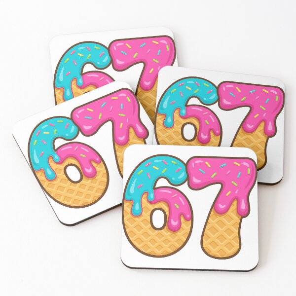 Item preview, 67 Six Seven Ice Cream Drip Softball Baseball designed and sold by IYCRT.