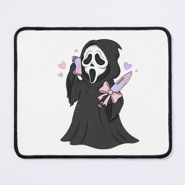 Item preview, Scream love heart meme movie ghostface ghost face parody weird love pink designed and sold by CheeseBlueprint.