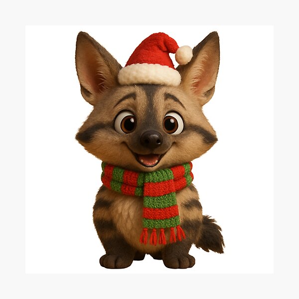 Item preview, Christmas Aardwolf designed and sold by Sillytoe.